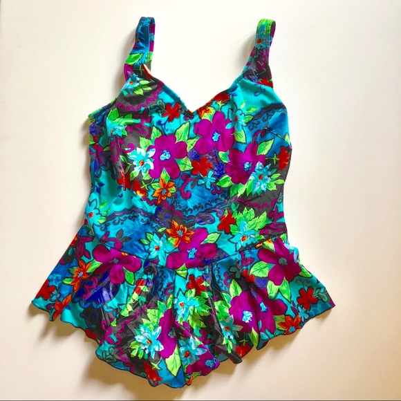 maxine of hollywood plus size swimdress